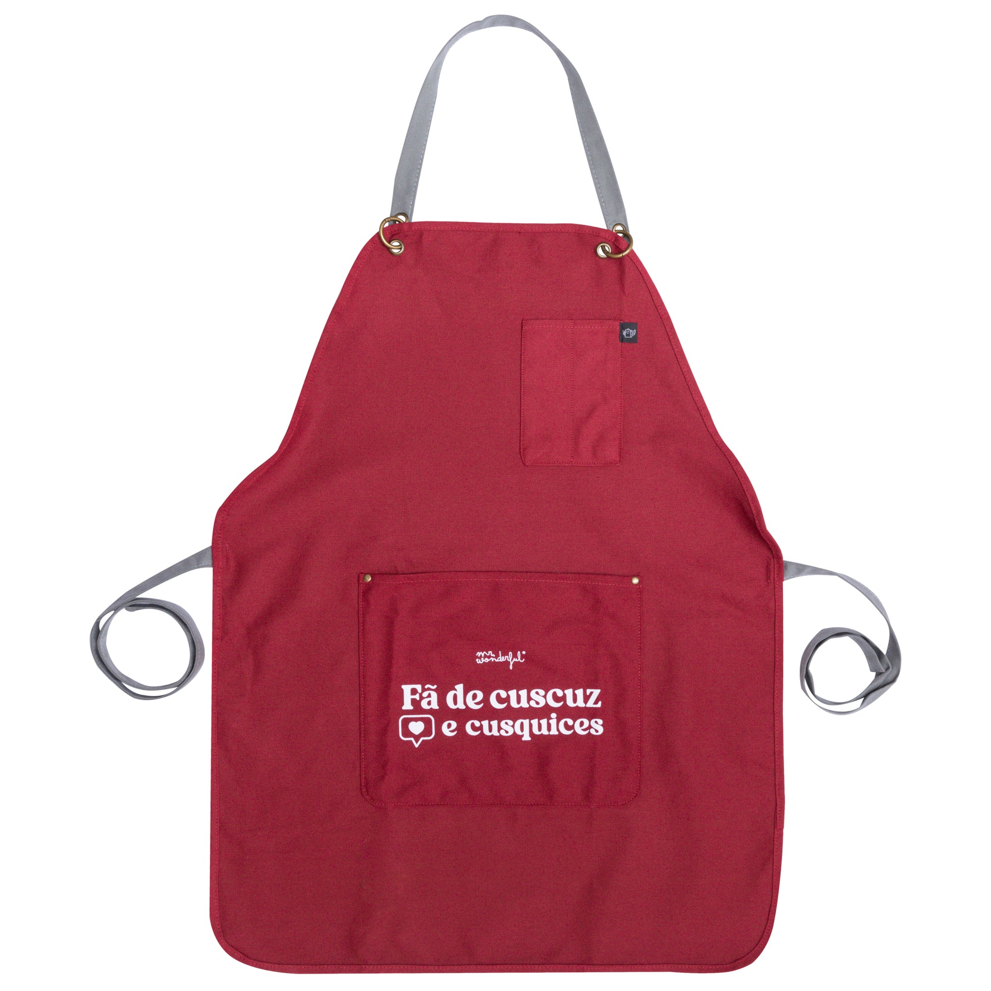 Avental com mensagem Mr. Wonderful - Fã de cuscuz e cusquices