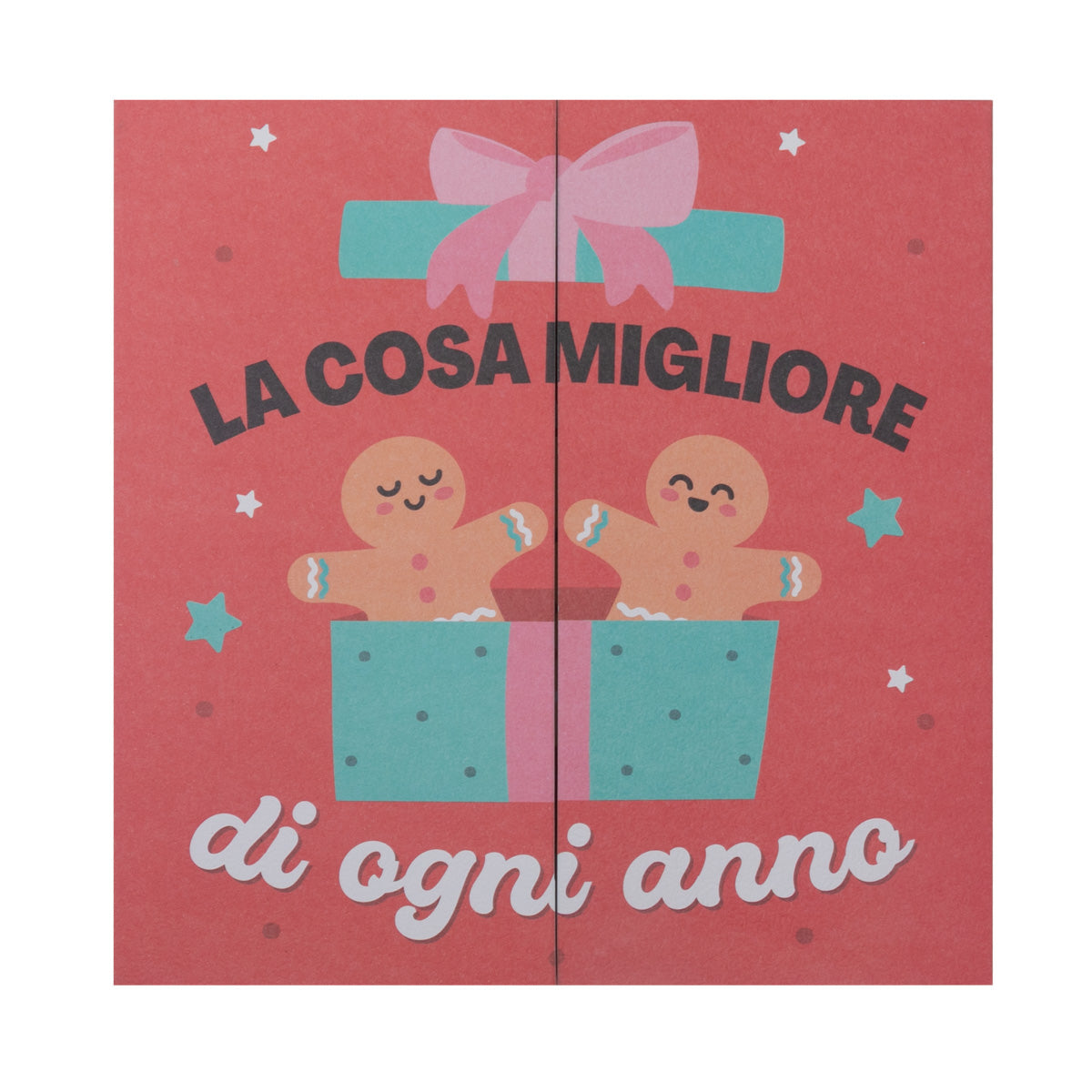 Biglietto di Natale con supporto - La plus grande chose de l'année est célébrée à Noël avec vous 