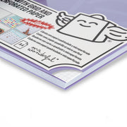 Lilac A4 notebook 80 sheets - Grid paper and micro-perforated