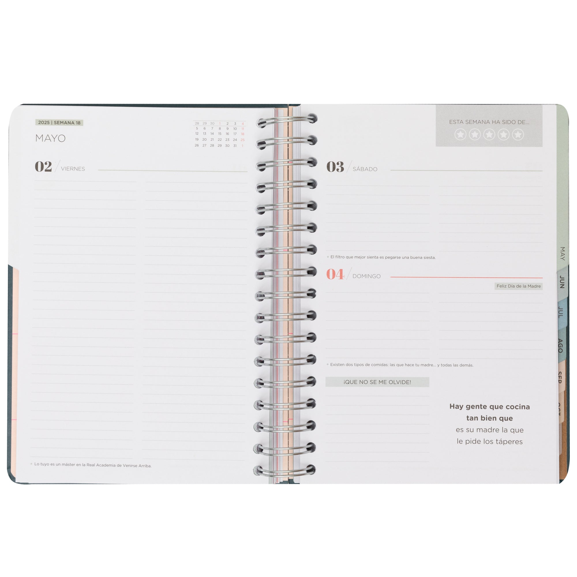 Agenda Office 2025 Diaria - Un año muy wonderful.