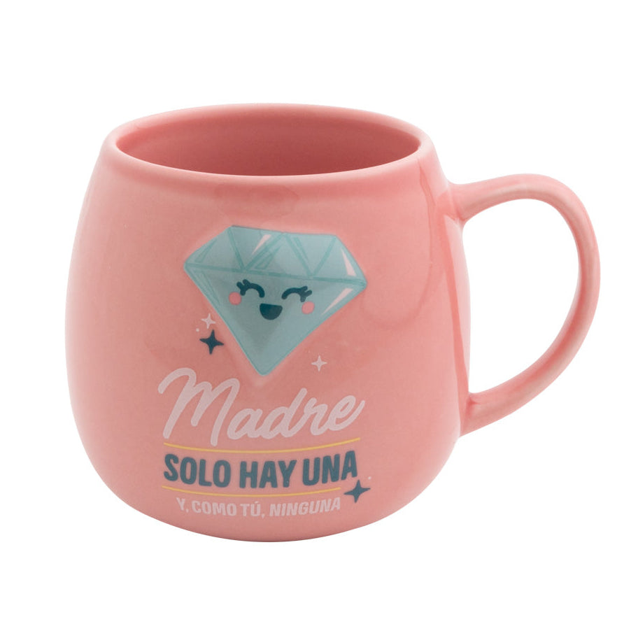 Taza con frase para madres Mr. Wonderful - Madre solo hay una y, como tú, ninguna
