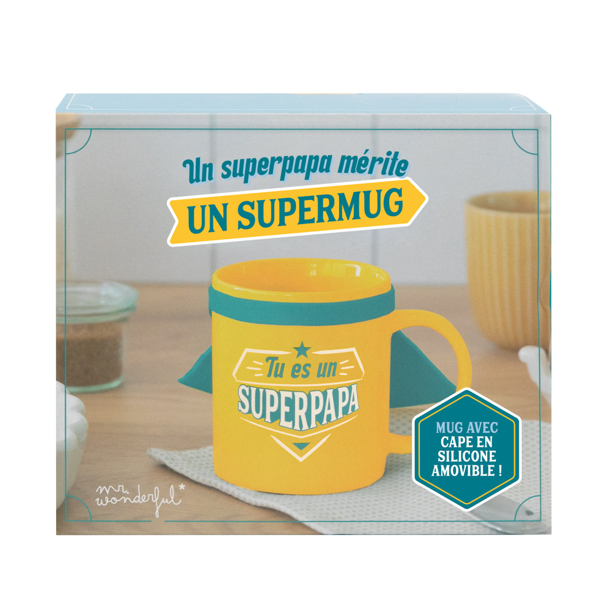 Mug avec cape - Tu es un super papa