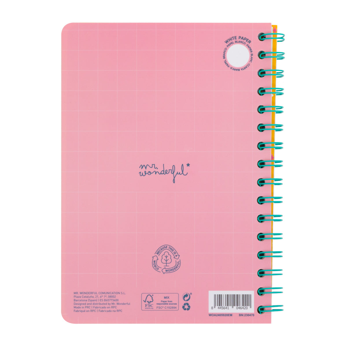 Caderno A5 3D Rabbit - Todas as coisas incríveis que vou aproveitar. 