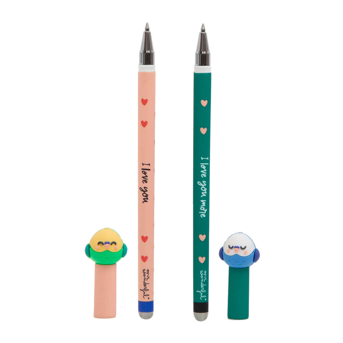 Set de 2 Bolis Borrables Bo-Bo para parejas - I love you more
