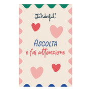 Biglietto con registratore di messaggi - Ascolta e fai attenzione a quello che ti dice il mio cuore