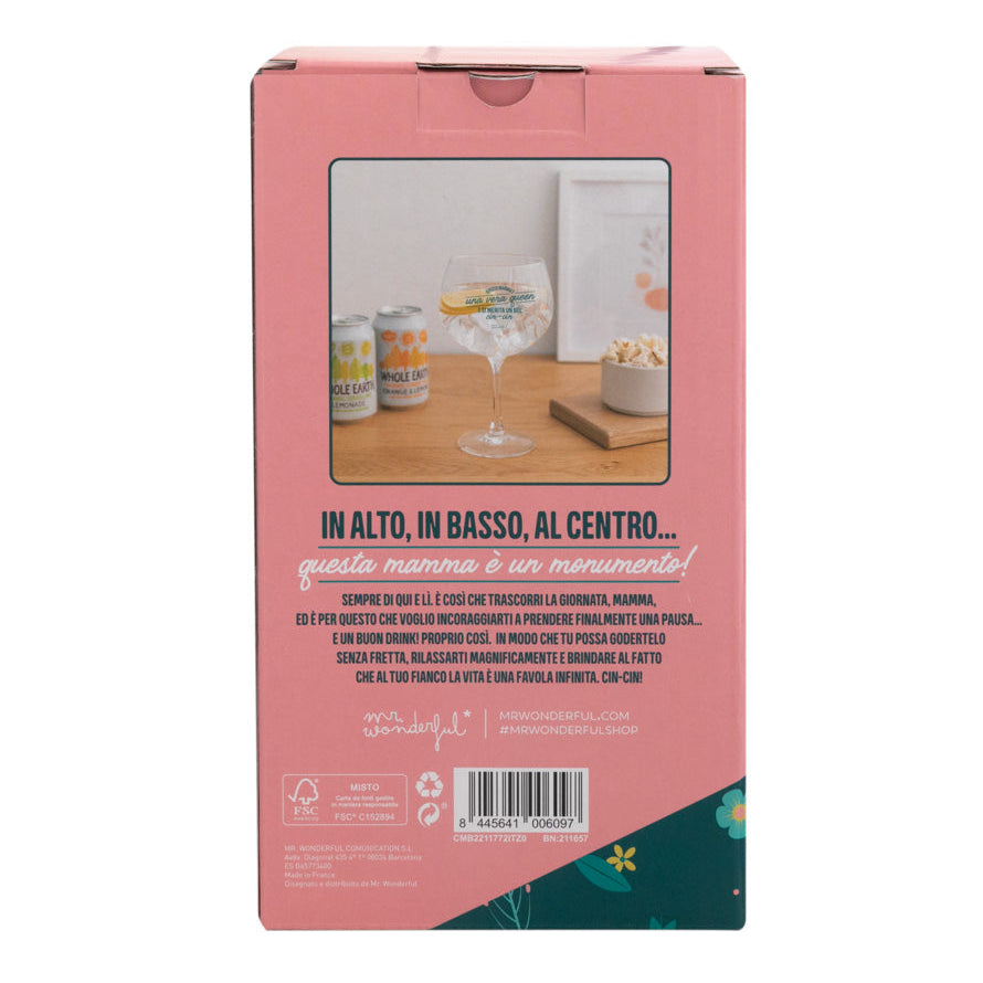 Bicchiere ballon - Questa mamma è una vera queen e si merita un bel cin-cin