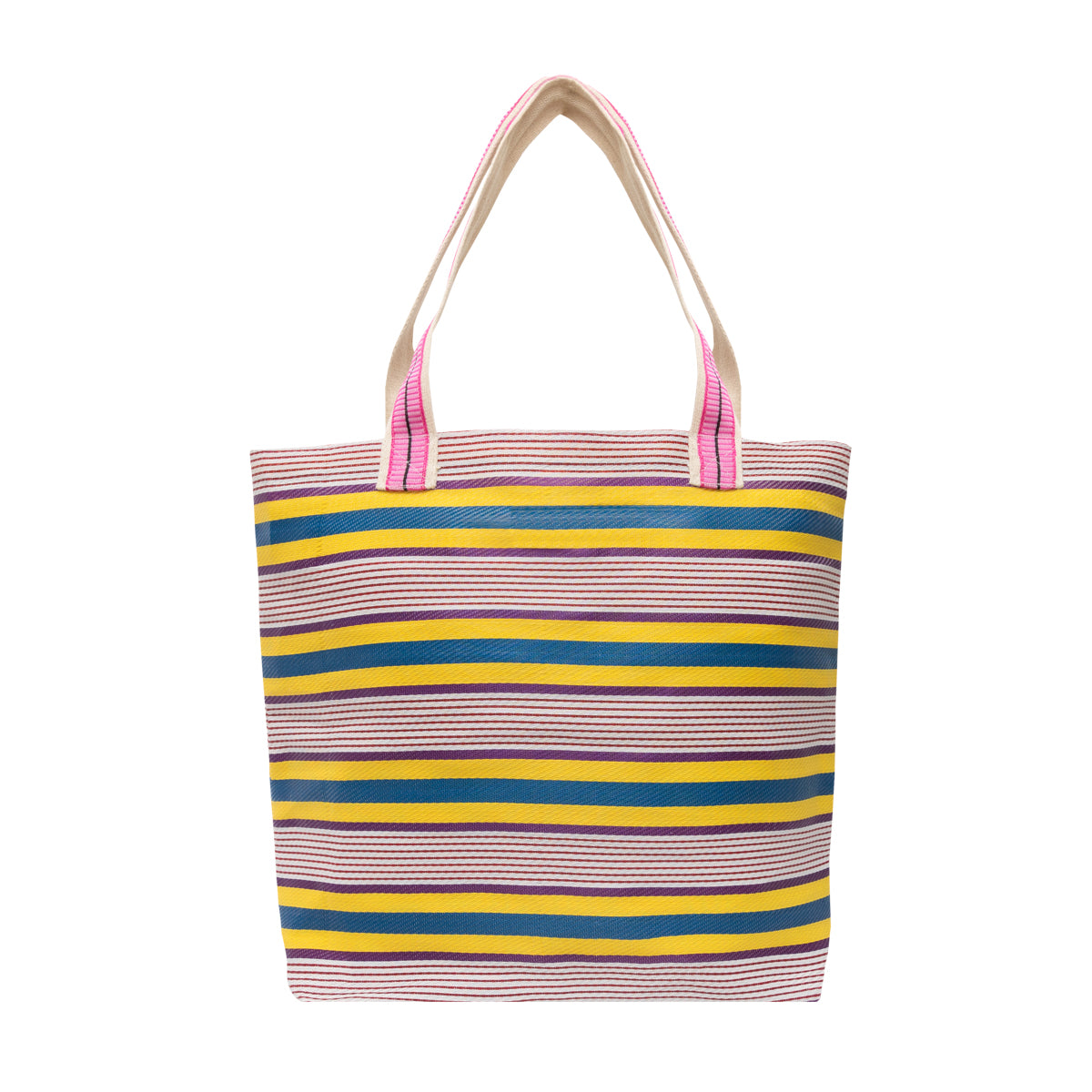 Stripe pattern bag - Blue, green and orange