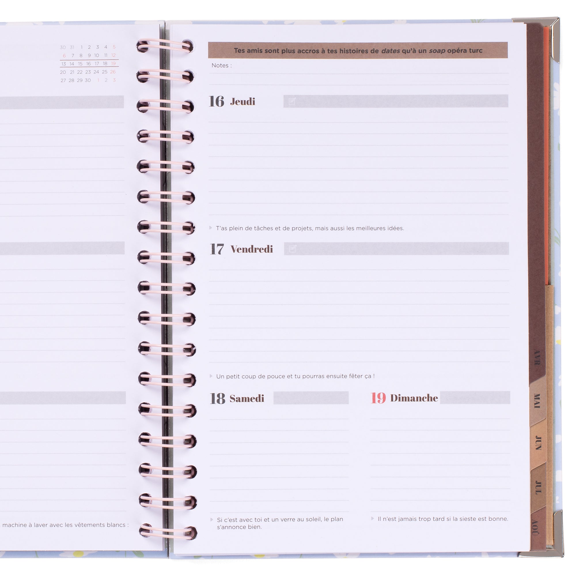 Agenda Office 2025-26 Semainier - Il était une fois... ma vie !
