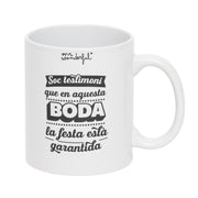 Tassa Iconic - Soc testimoni que en aquesta boda la festa està garantida
