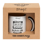 Tazas para bodas, para regalar al testigo de la boda