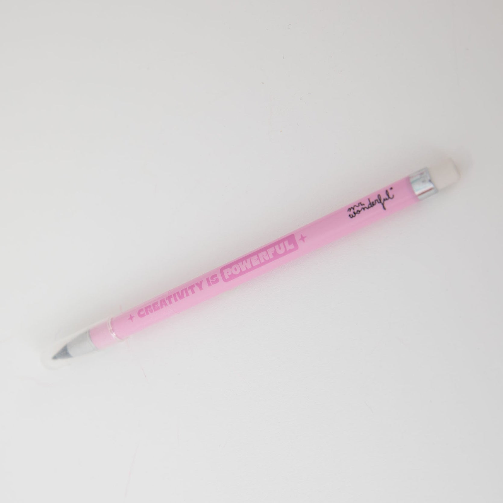 Lápiz infinito - Creativity is powerful