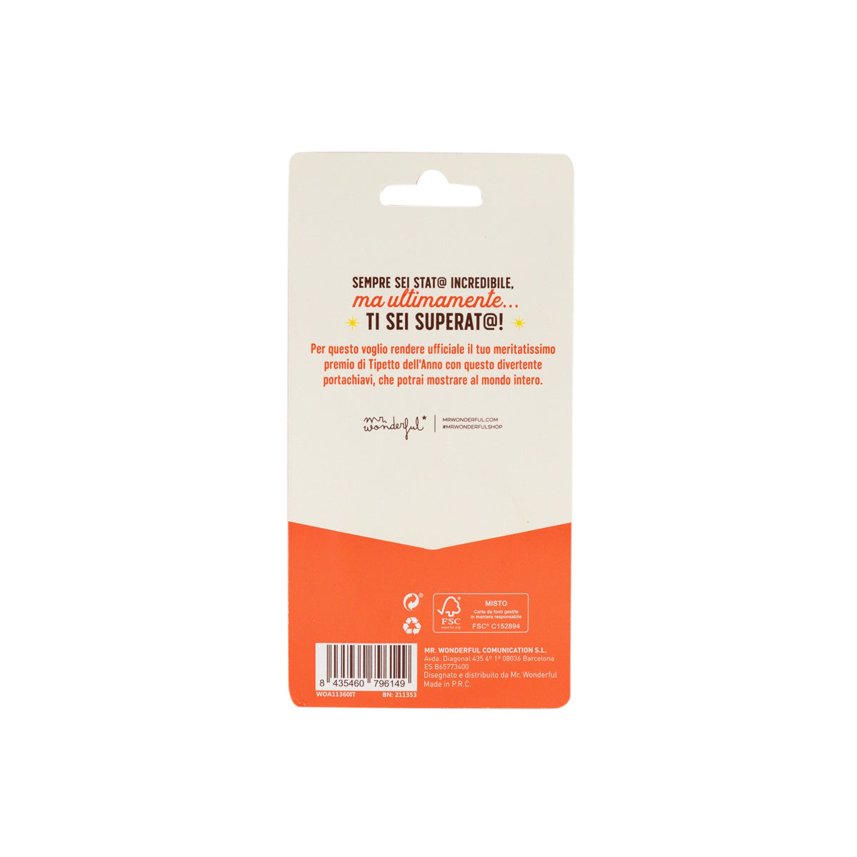 Portachiavi - Tipetto dell'Anno