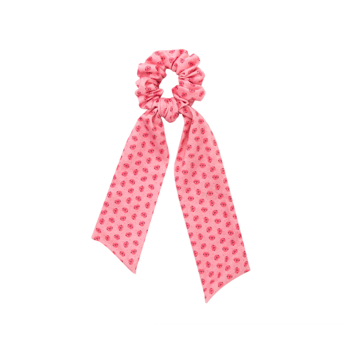 Hair tie with a bow for a stylish hairdo - Heart