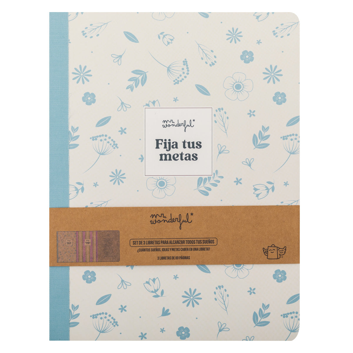 Set de 3 libretas A5 para alcanzar todos tus sueños - Fija tus metas