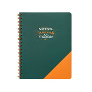 Caderno A5 verde com desenho para homem e mensagem em português Mr. Wonderful - Notas, tarefas e ideias