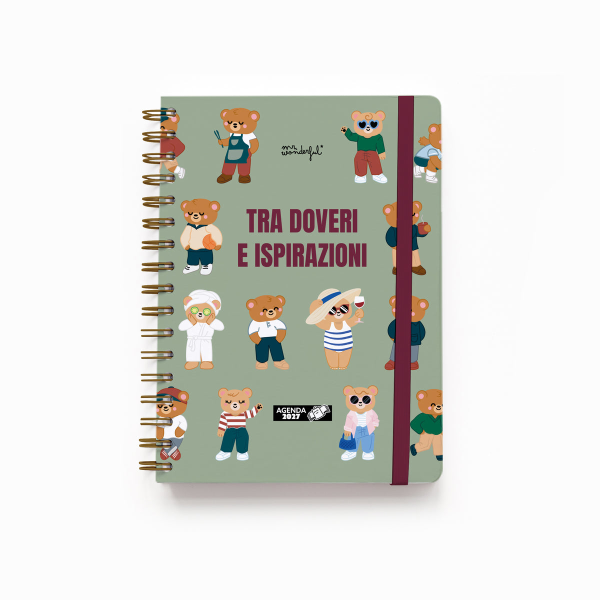 Agenda giornaliera piccola 2027 Mr. Wonderful