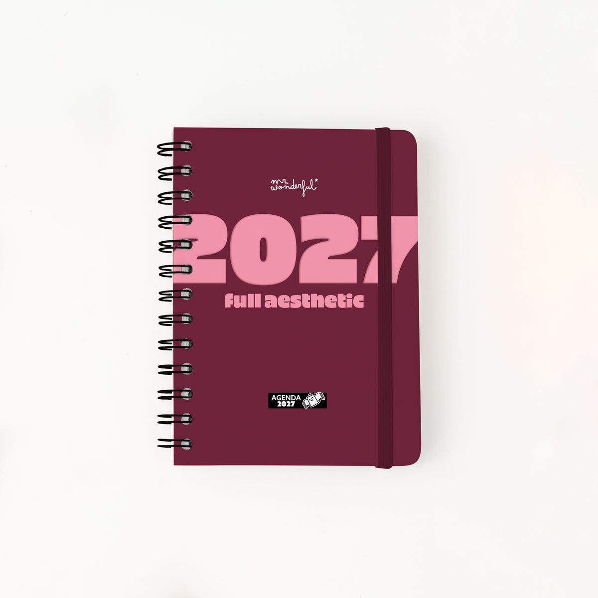 Agenda Pequeña Semanal 2027 Mr. Wonderful - Full Aesthetic