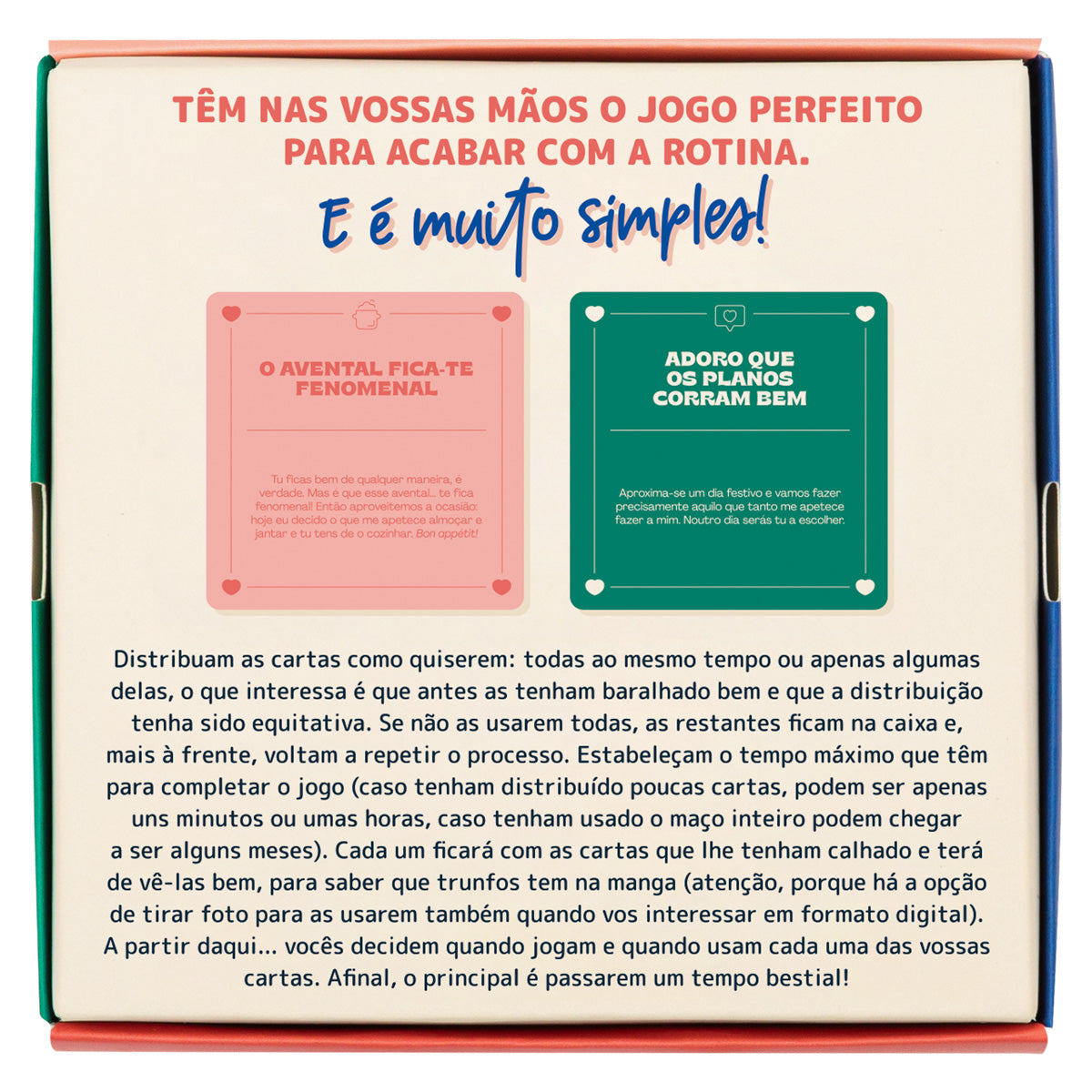 Jogo de cartas para casais - Agora mando eu!