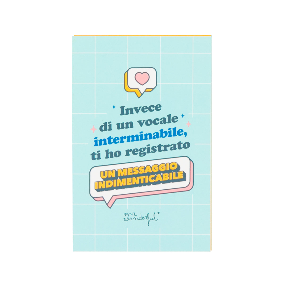 Biglietto con registratore di messaggi audio - Ti ho registrato un messaggio indimenticabile