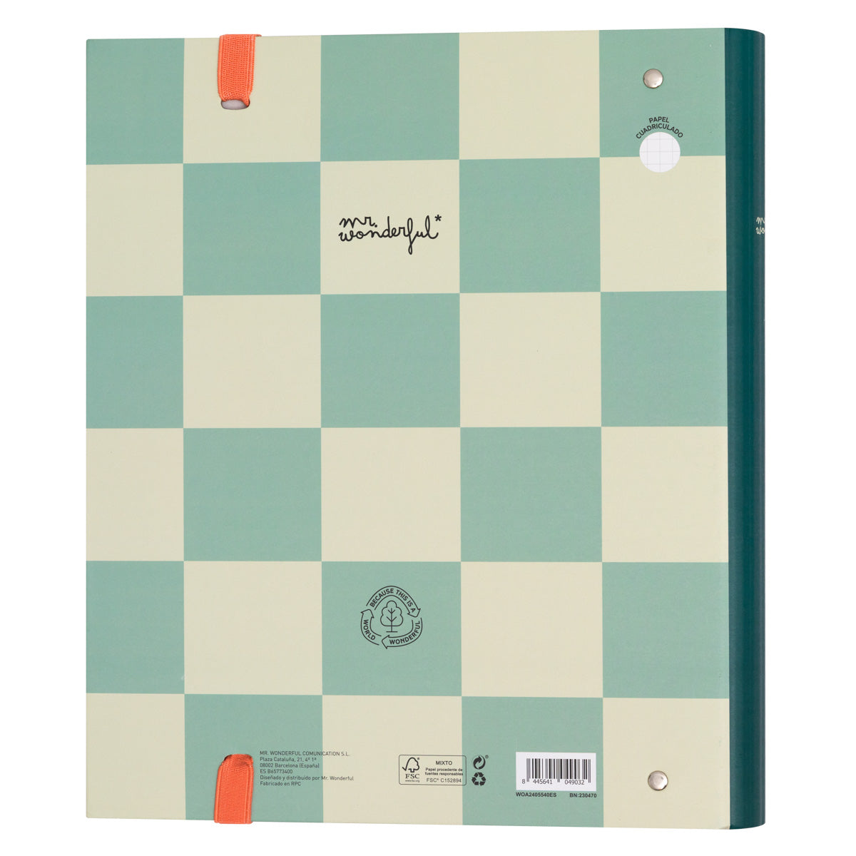 Carpeta con anillas y folios Cerezas - Imagina, escribe, logra