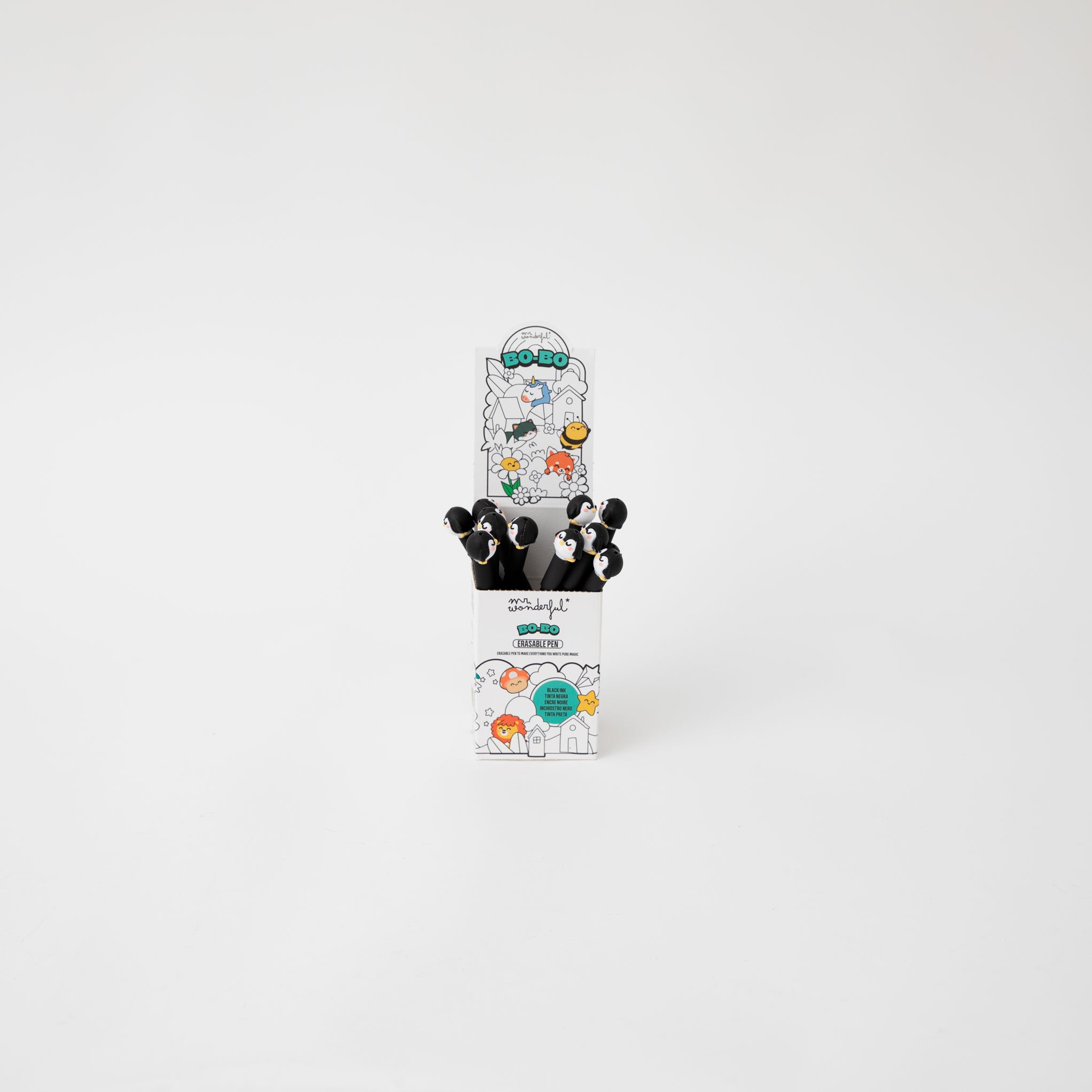 Stylo effaçable Bo-Bo Penguin - Cool est mon humeur préférée