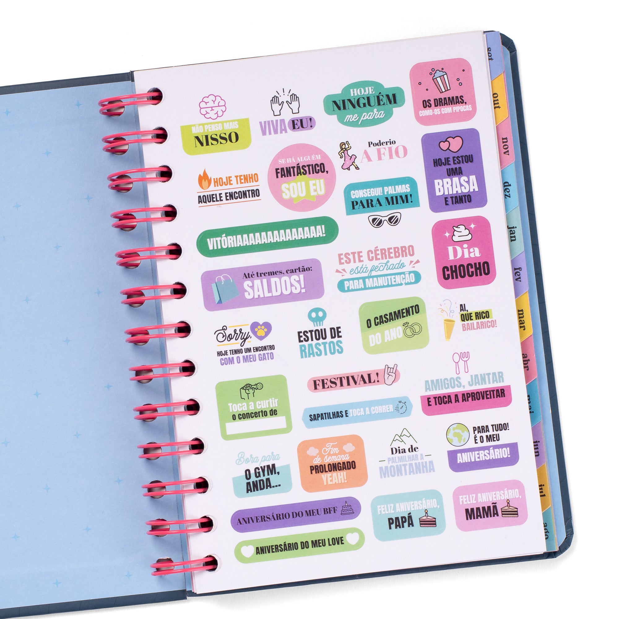 Agenda Wonder pequena 2025-26 Semanal - Superplanos, emoções e boas vibrações