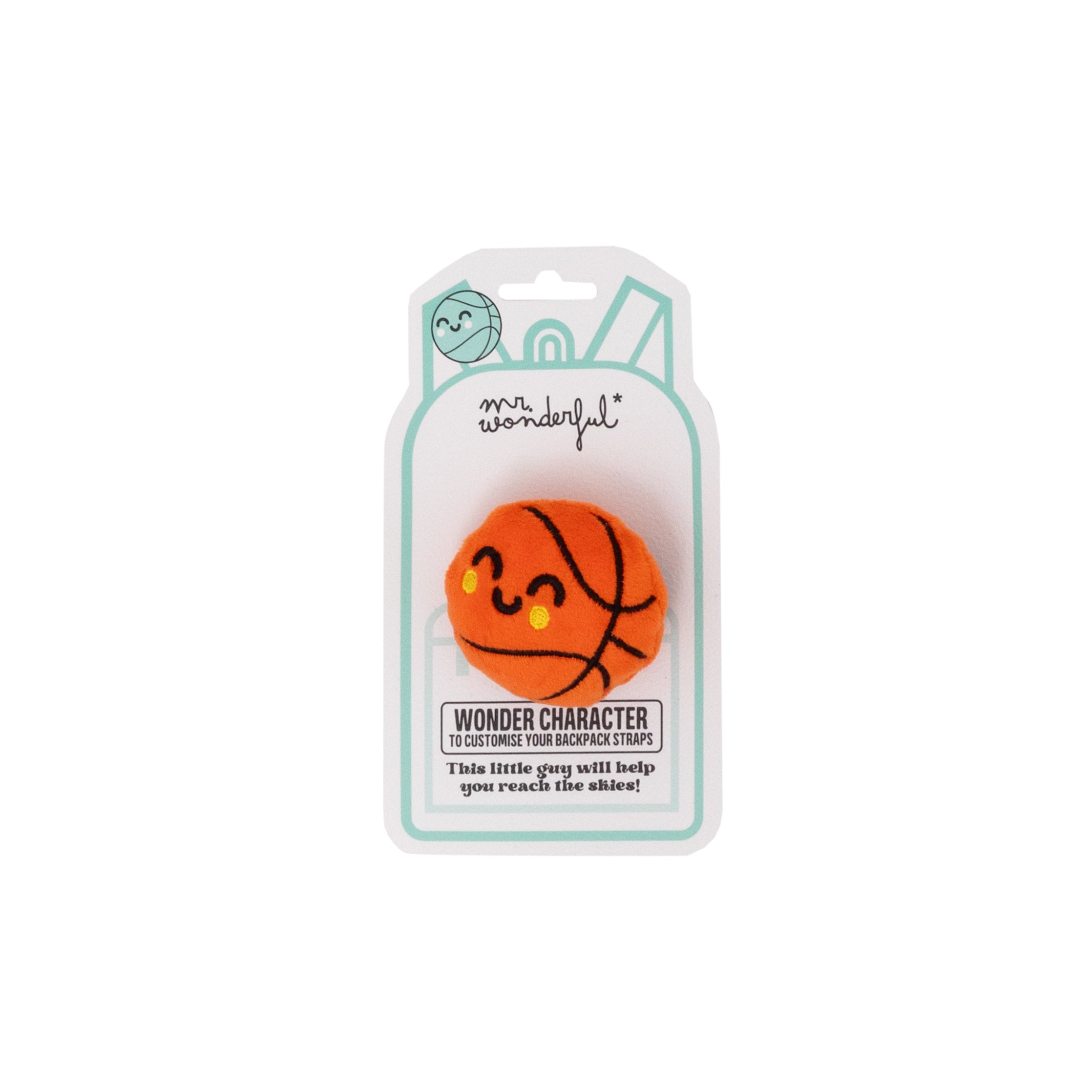 Wonder character to customise your backpack straps - Basketball
