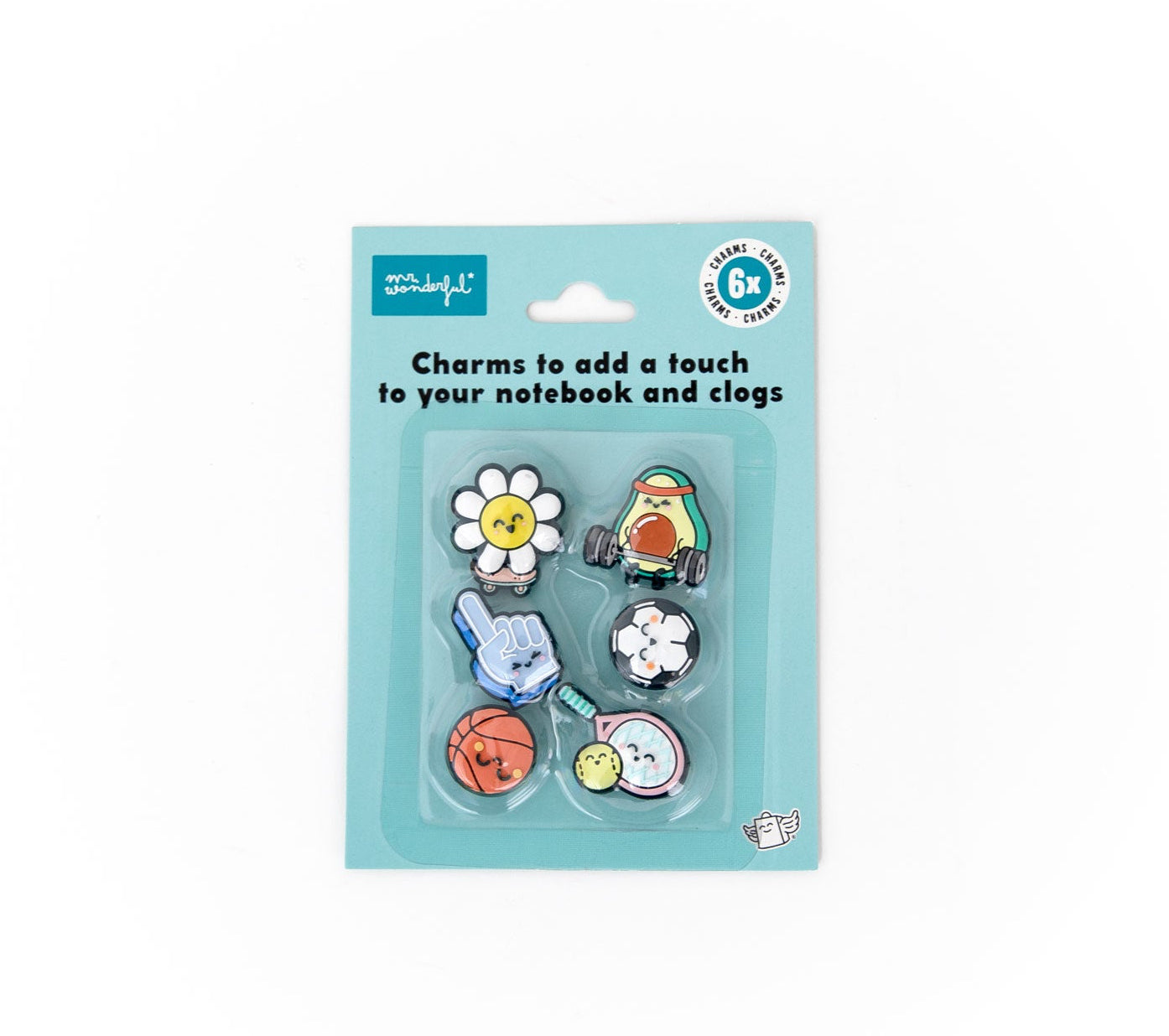 Charms - Margarita, dedo, aguacate, baloncesto, fútbol y tenis