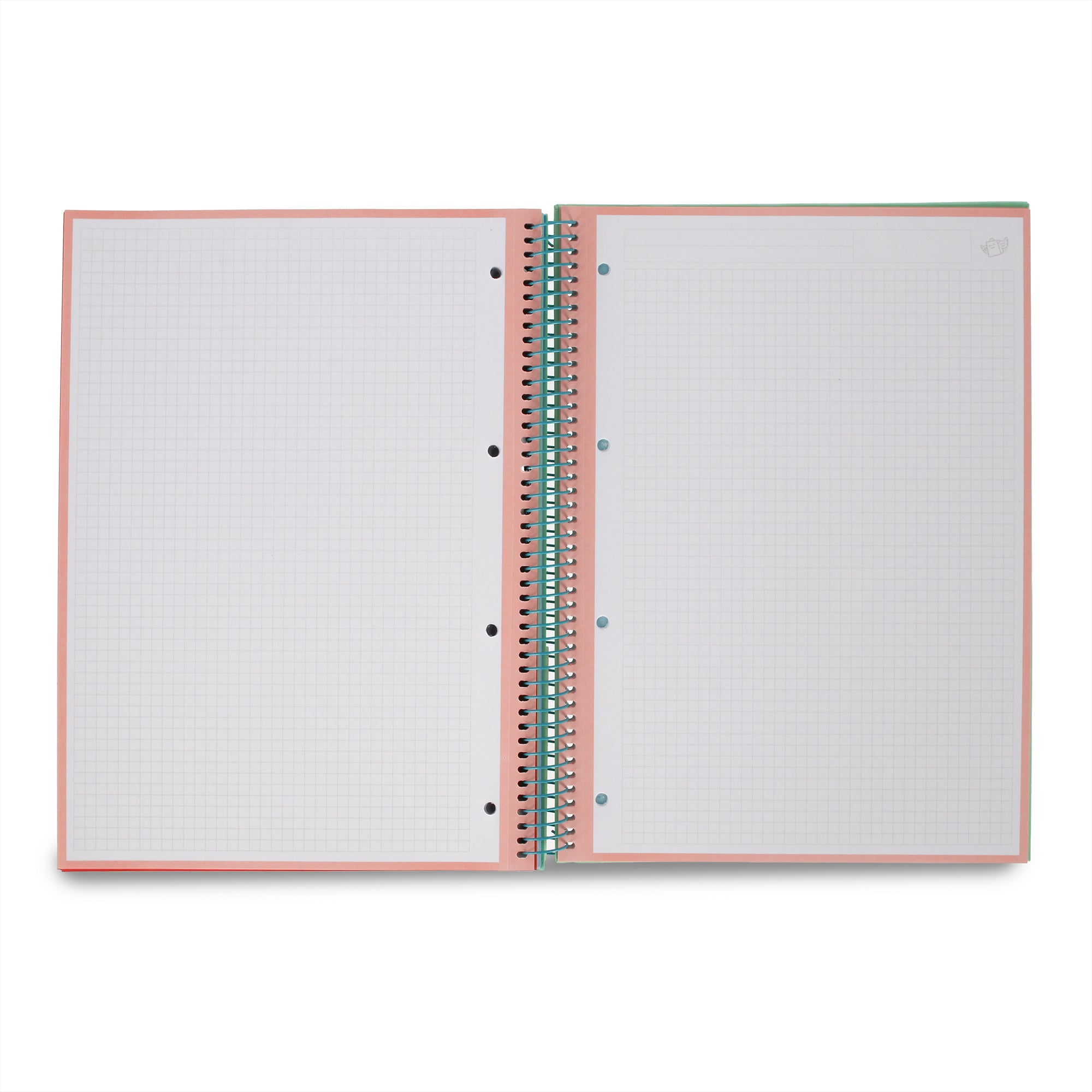 Libreta A4 verde 120 sheets - Grid paper and micro-perforated