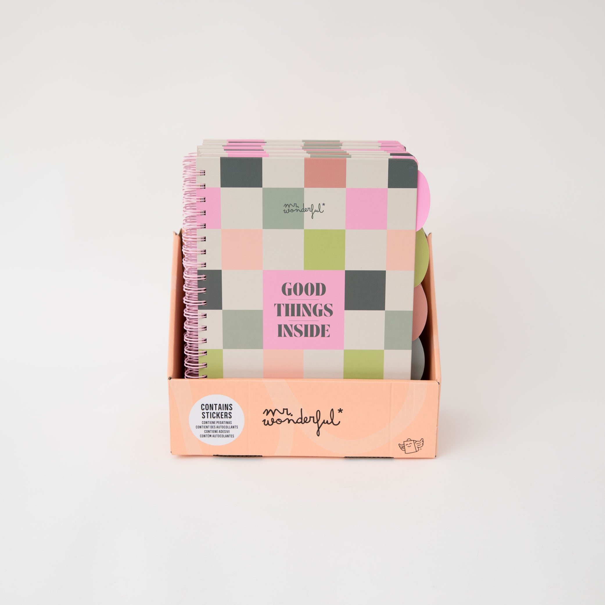 A4 notebook with fold-out tabbed dividers - Good things inside