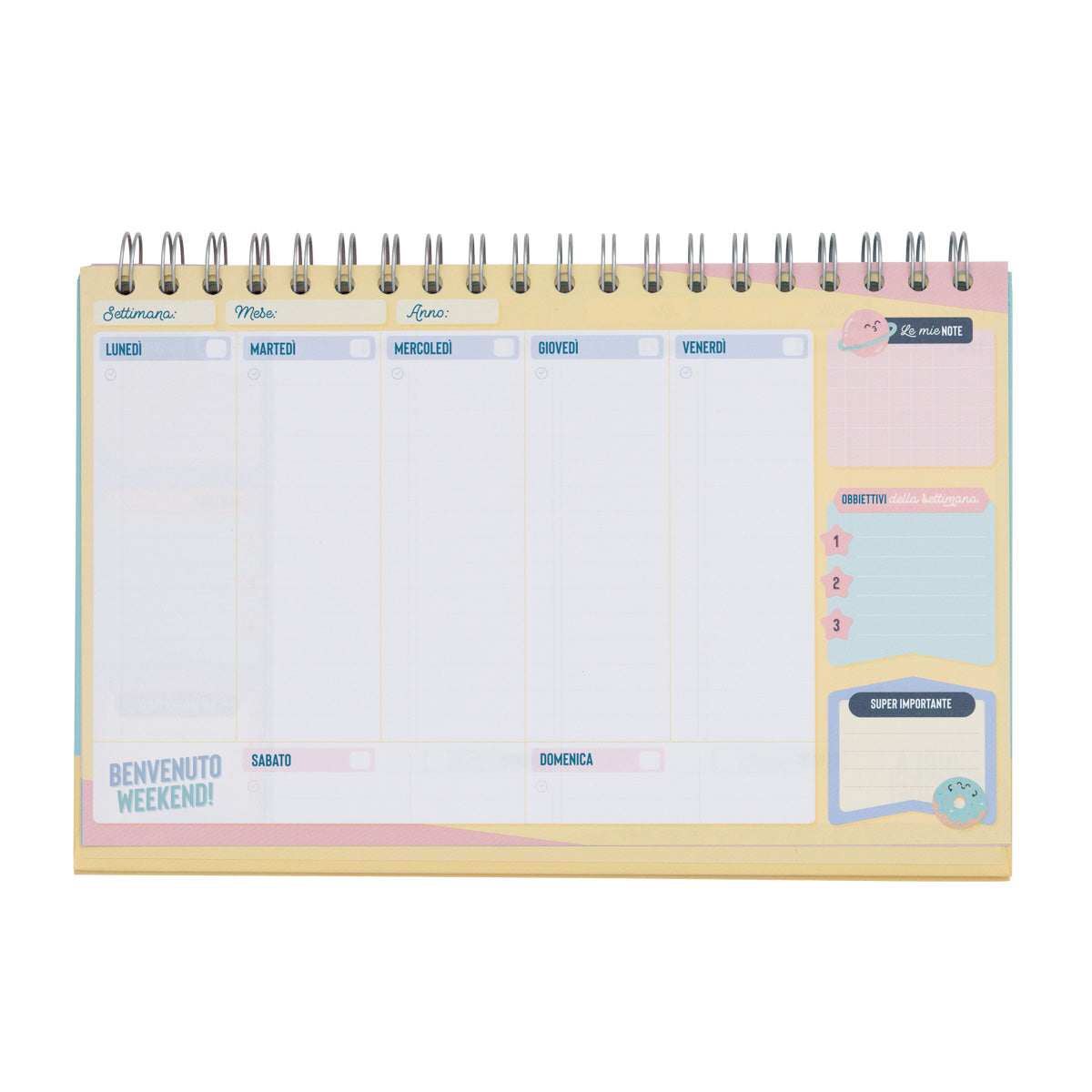 Planner settimanale - I sogni raggiunti incominciano qui