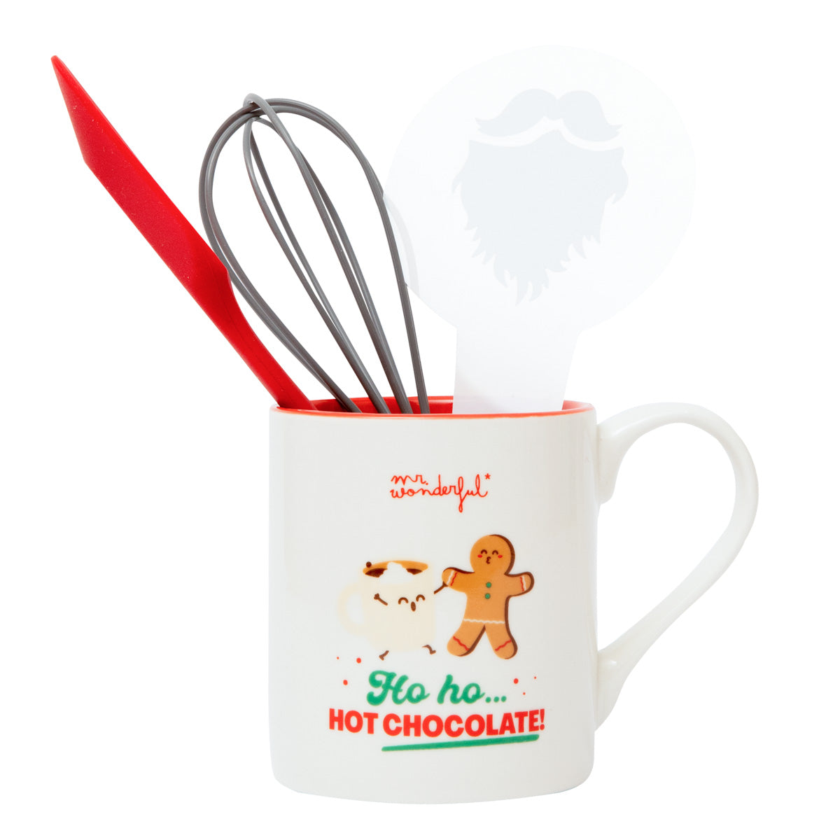 Kit chocolat chaud avec mug et ustensiles - Ho ho… chocolat chaud !. 