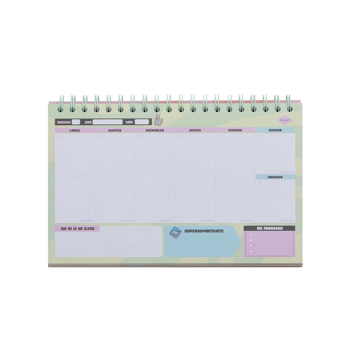 Planificador semanal - Todo controlado y bien organizado