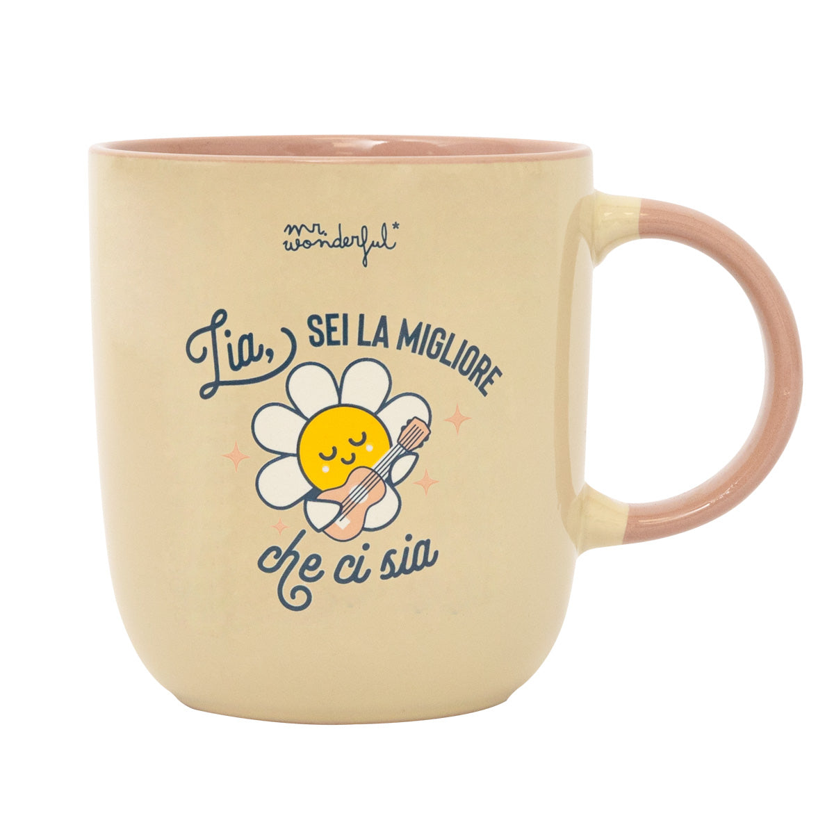 Tazza con messagio per le zie Mr. Wonderful - Zia, sei la migliore che ci sia