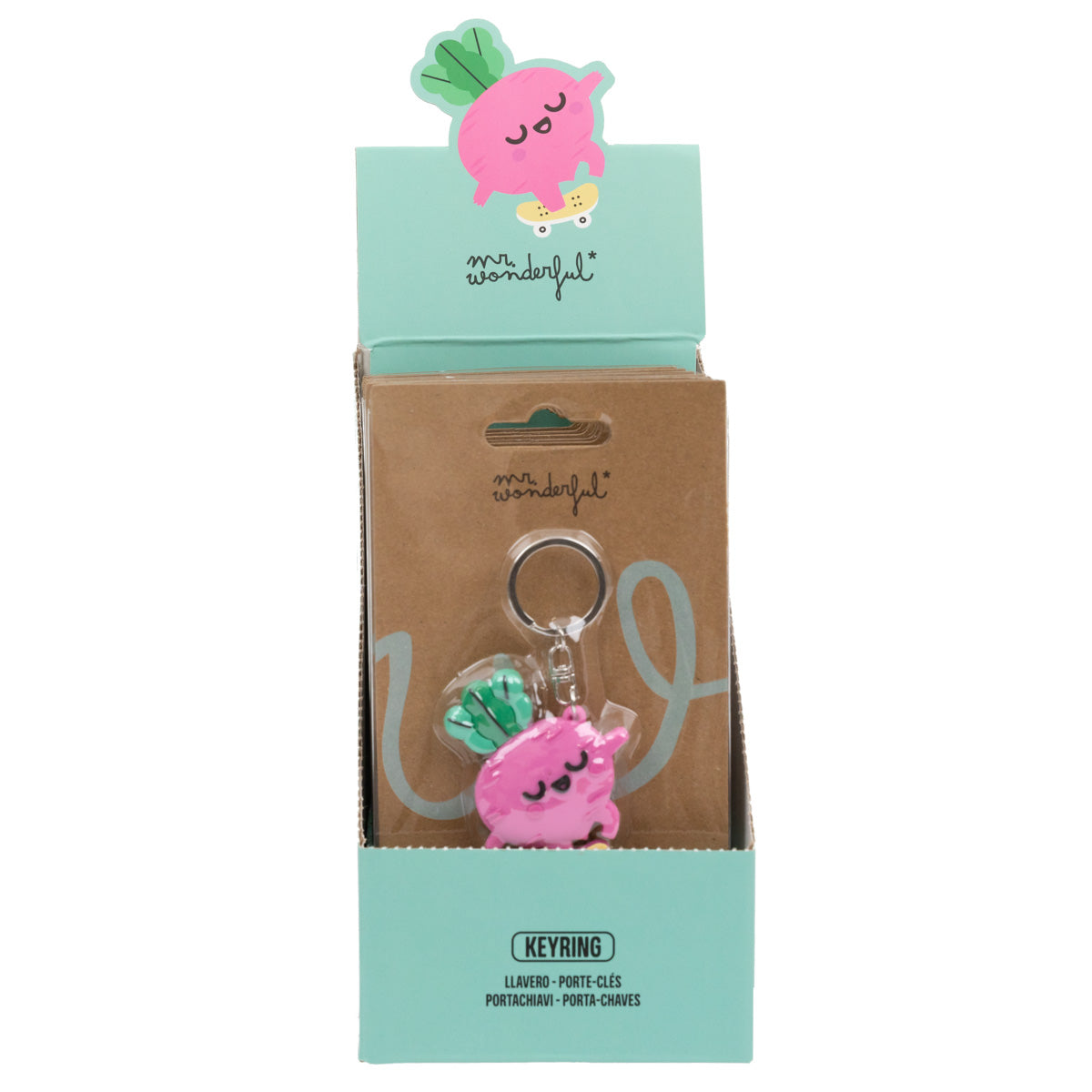Keyring - Beetroot on a skateboard