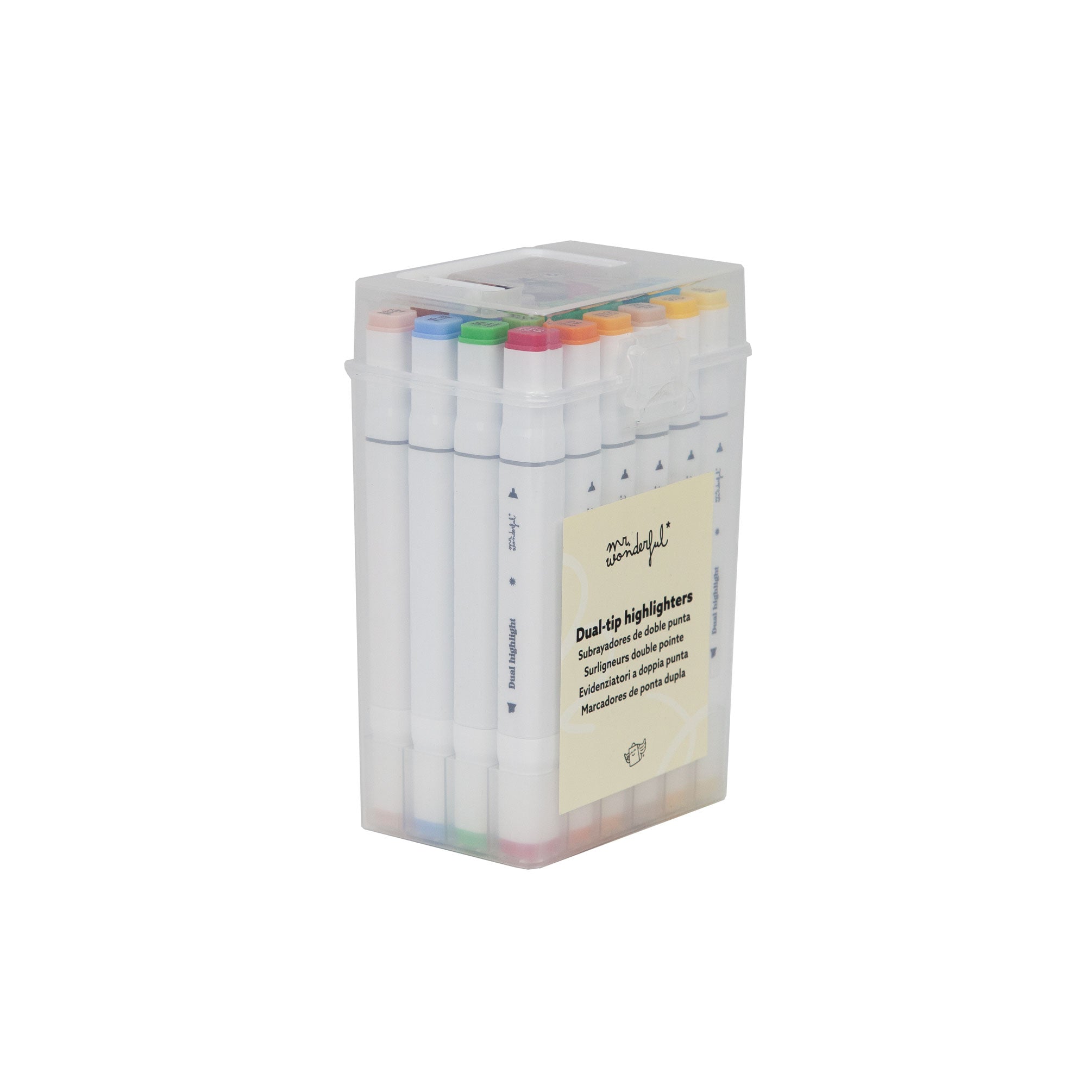 Set de 24 marcadores doble punta - Dual highlight