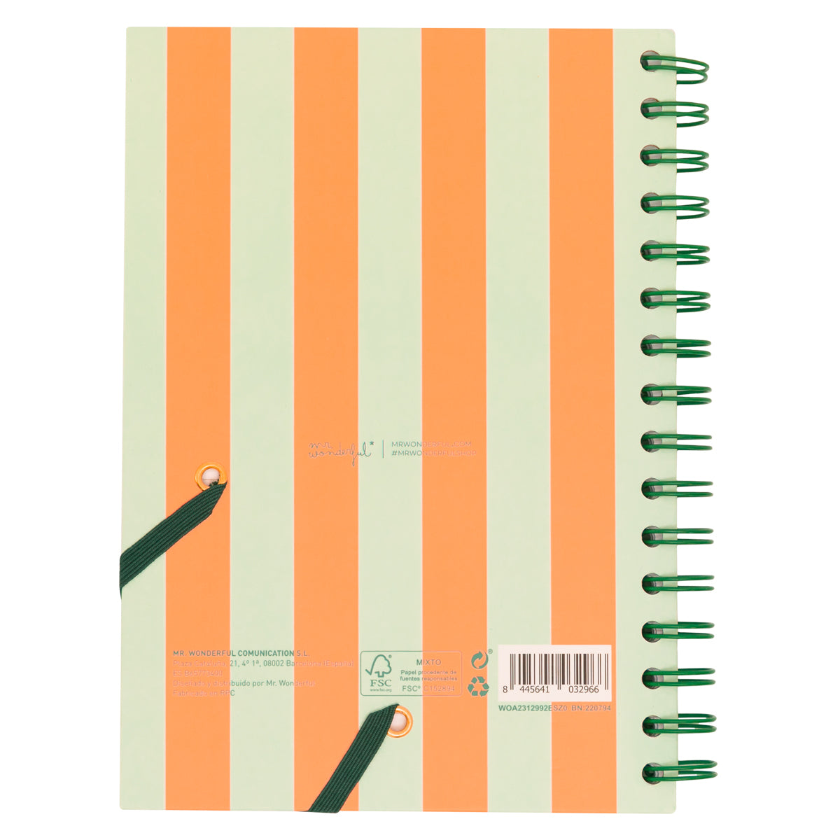 Libreta A5 naranja - Mucho por escribir