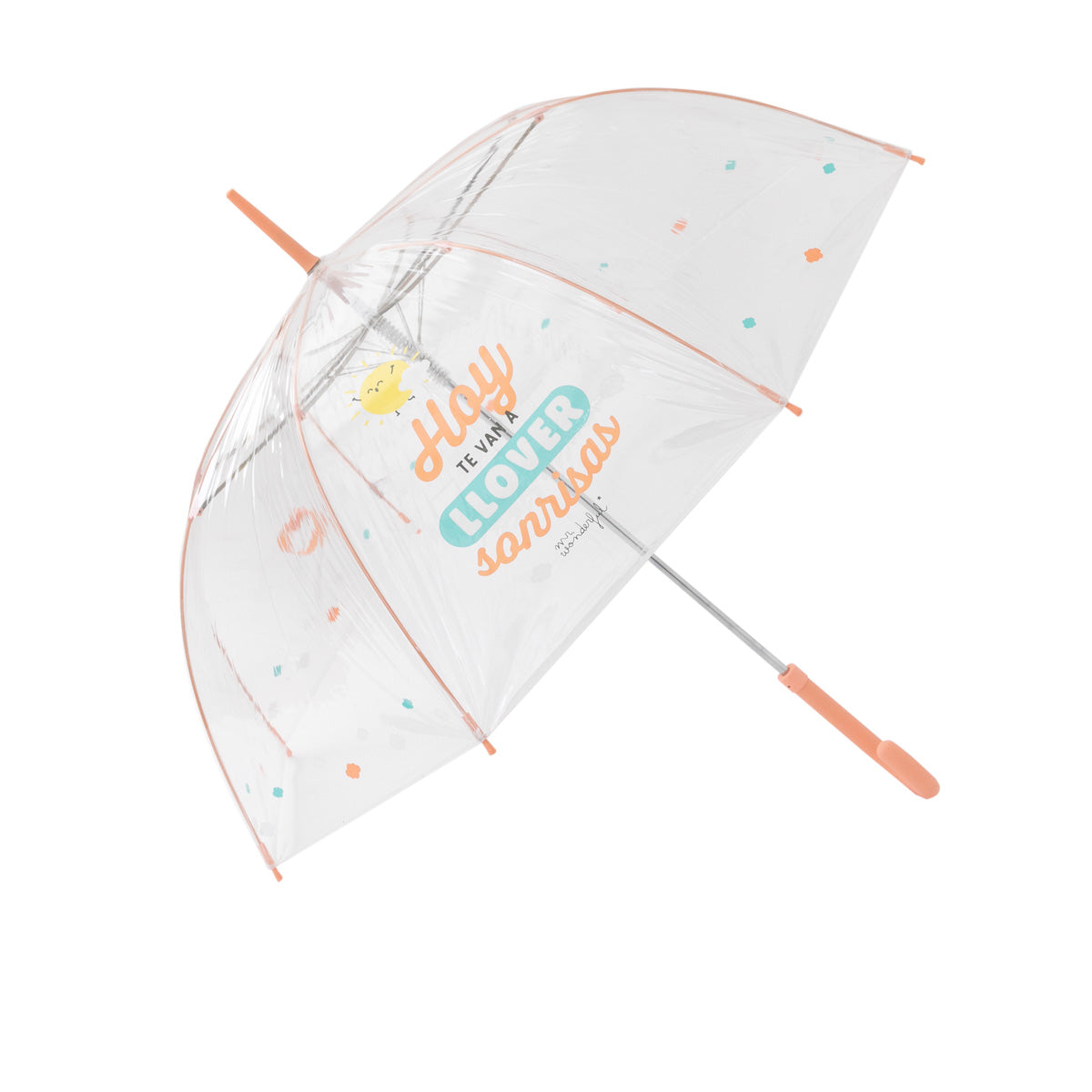 Grand parapluie transparent - Vous allez être mouillé aujourd'hui