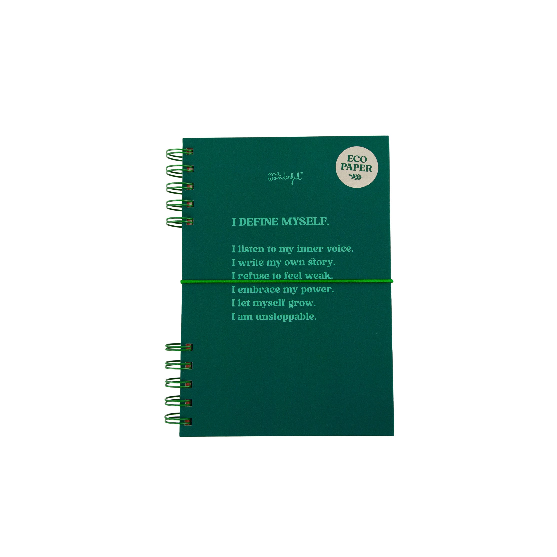 Libreta A5 con divisiones- I define myself