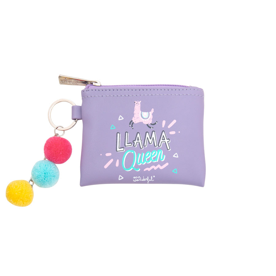 Wallet key-ring - Llama Queen