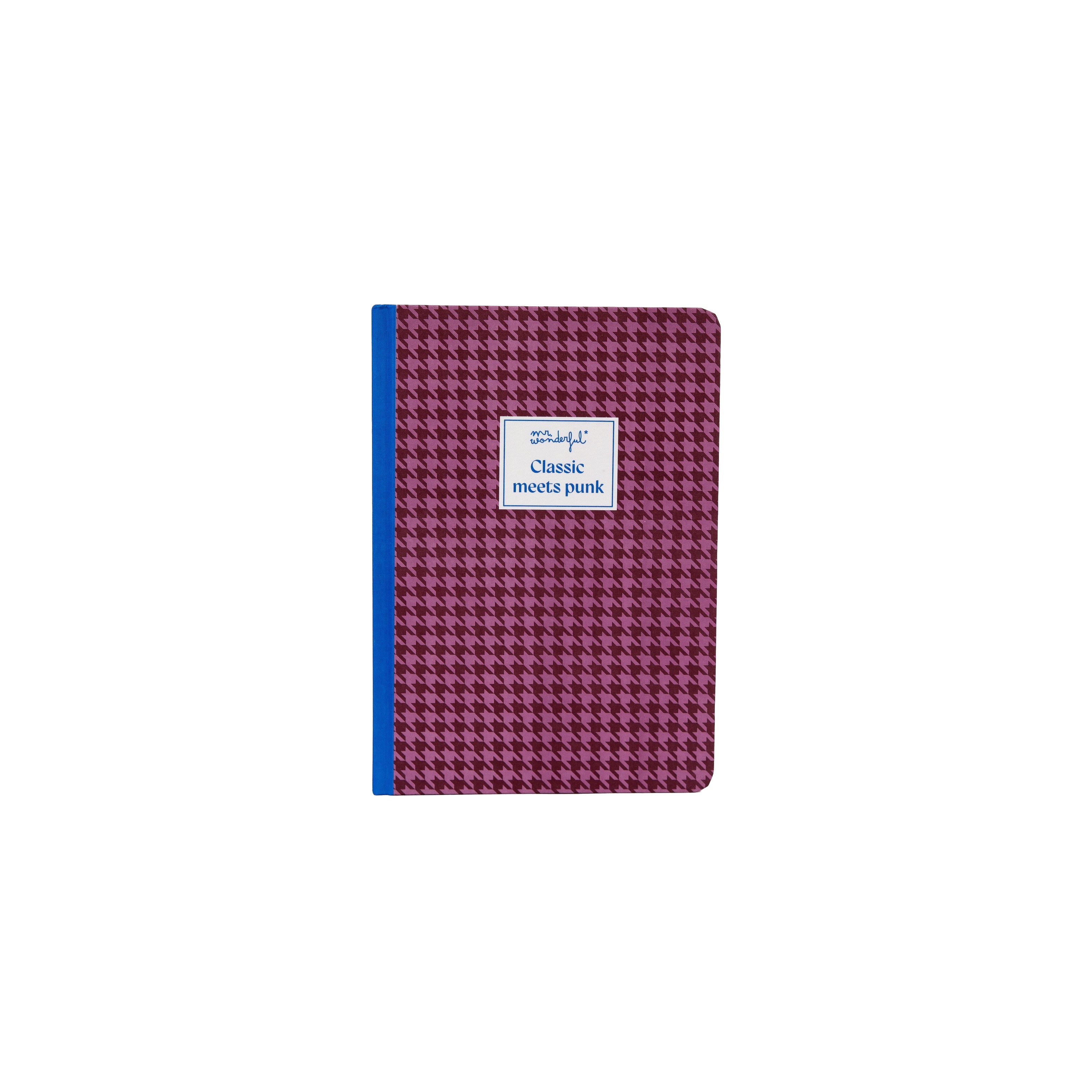 Libreta A5 pata de gallo - Classic meets punk | Mr.Wonderful