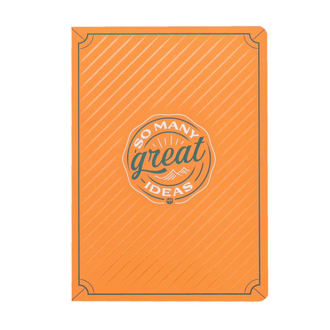Libreta A5 naranja Mr. Wonderful - So many great ideas
