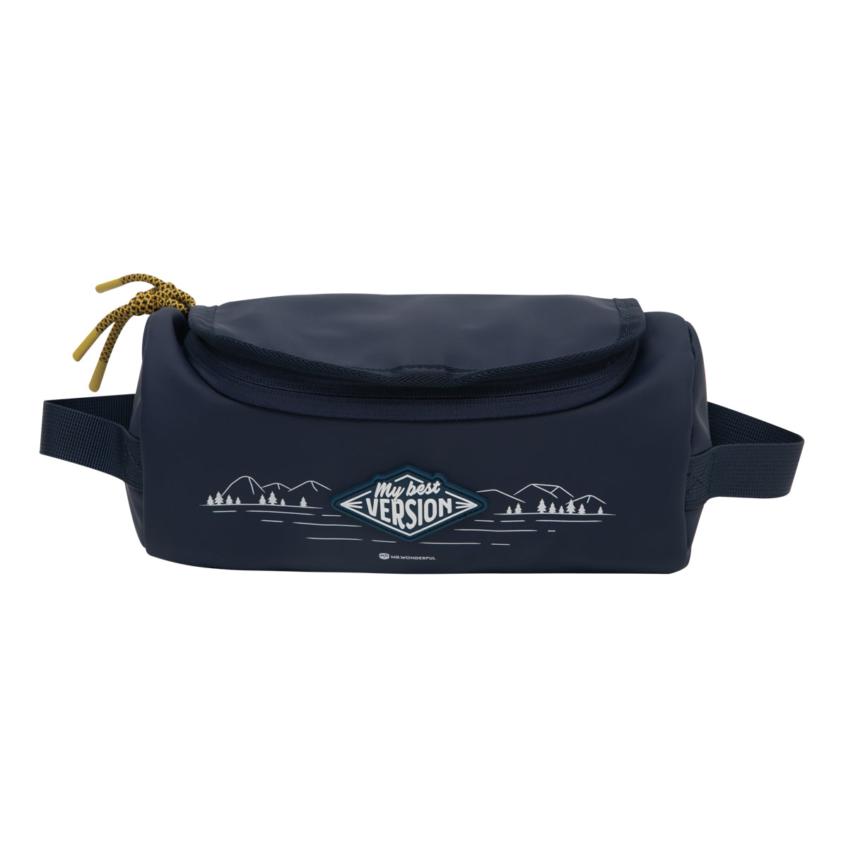 Mr. Wonderful Beauty Case In Poliestere Unisex – Porta Trucchi E Accessori Con 2 Scomparti A Zip, Multicolore, Formato Standard, Lavabile
