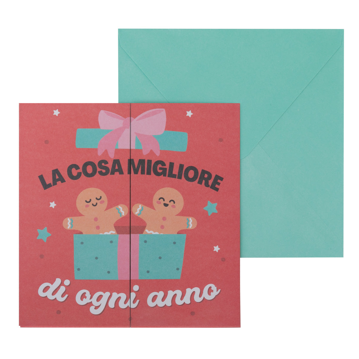 Biglietto di Natale con supporto - La cosa migliore di ogni anno è festeggiare in Natale con te