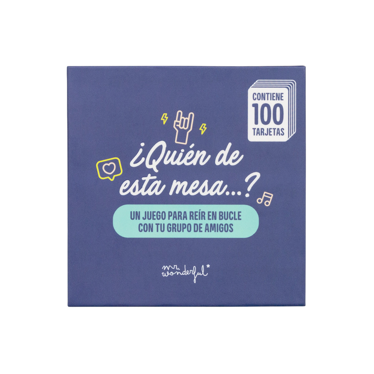 Juego de cartas - ¿Quién de esta mesa...?