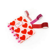 Set de cahier A6 pour laisser des mots d’amour + 3 washi tapes - P.-S. : Je t’aime