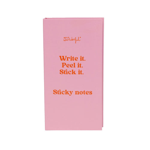 Set de notas adhesivas- Write it. Peel it. Stick it.