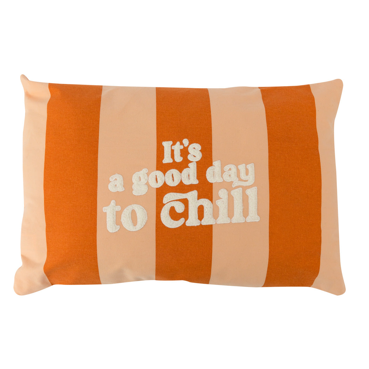 Rectangular cushion orange - It’s a good day to chill