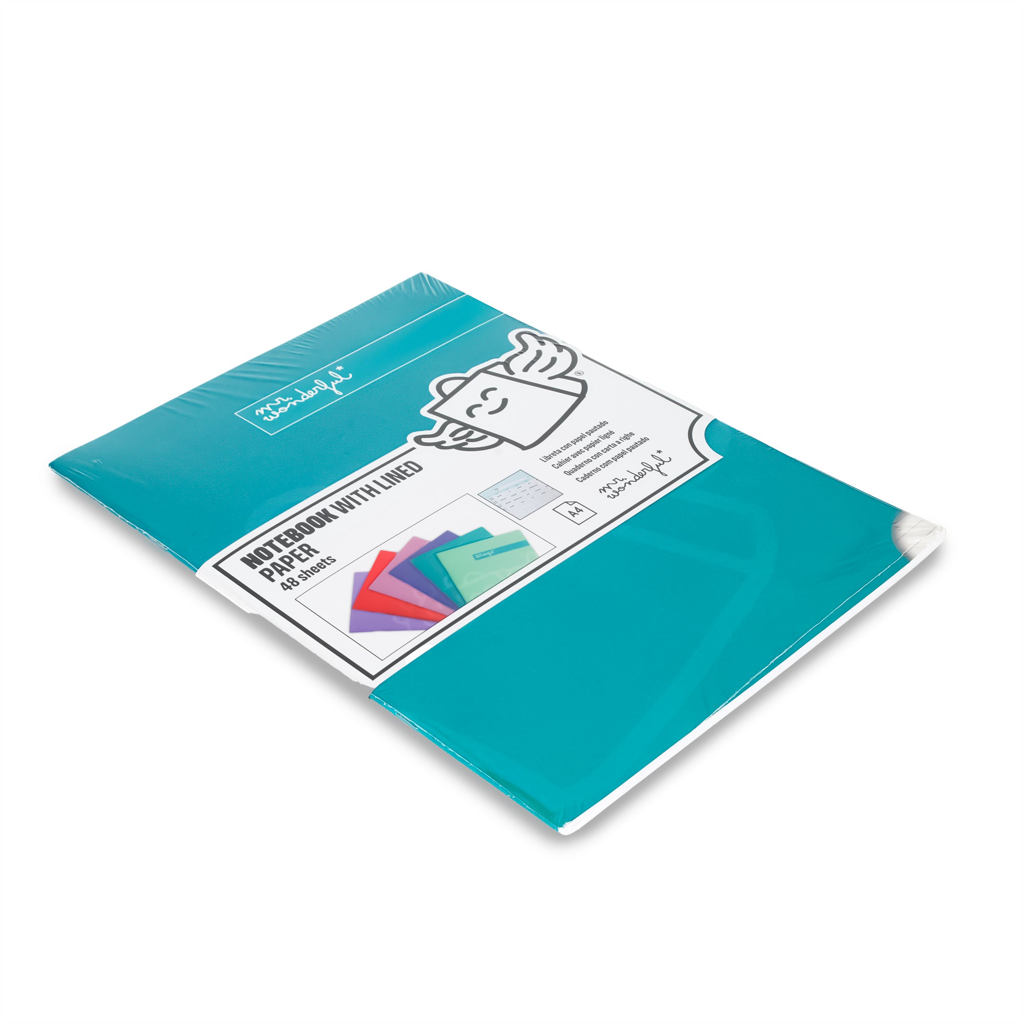 Turquoise A5 notebook 48 sheets - Lined paper