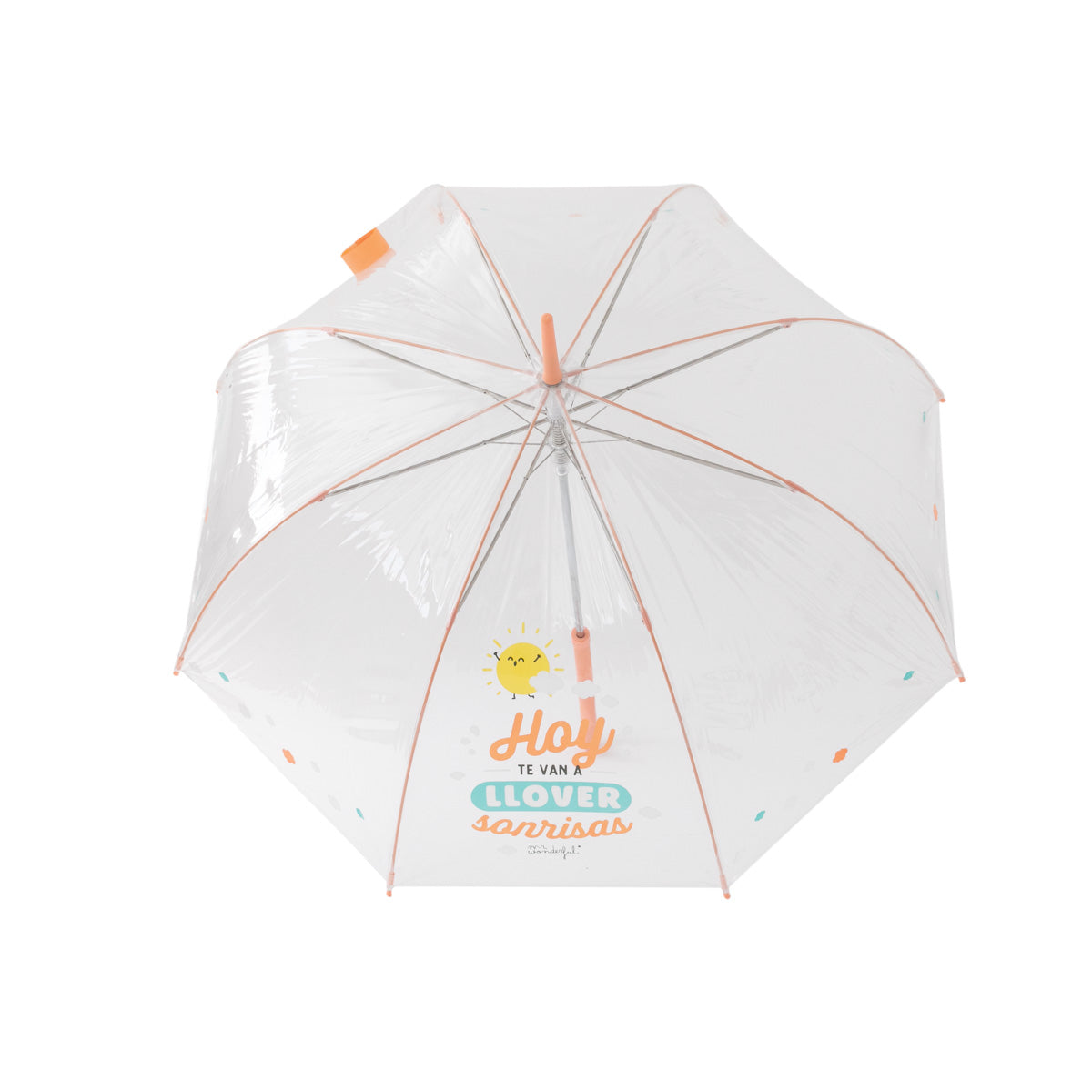 Grand parapluie transparent - Vous allez être mouillé aujourd'hui